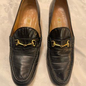 Gucci Horsebit Loafers, 8.5 AA, Navy